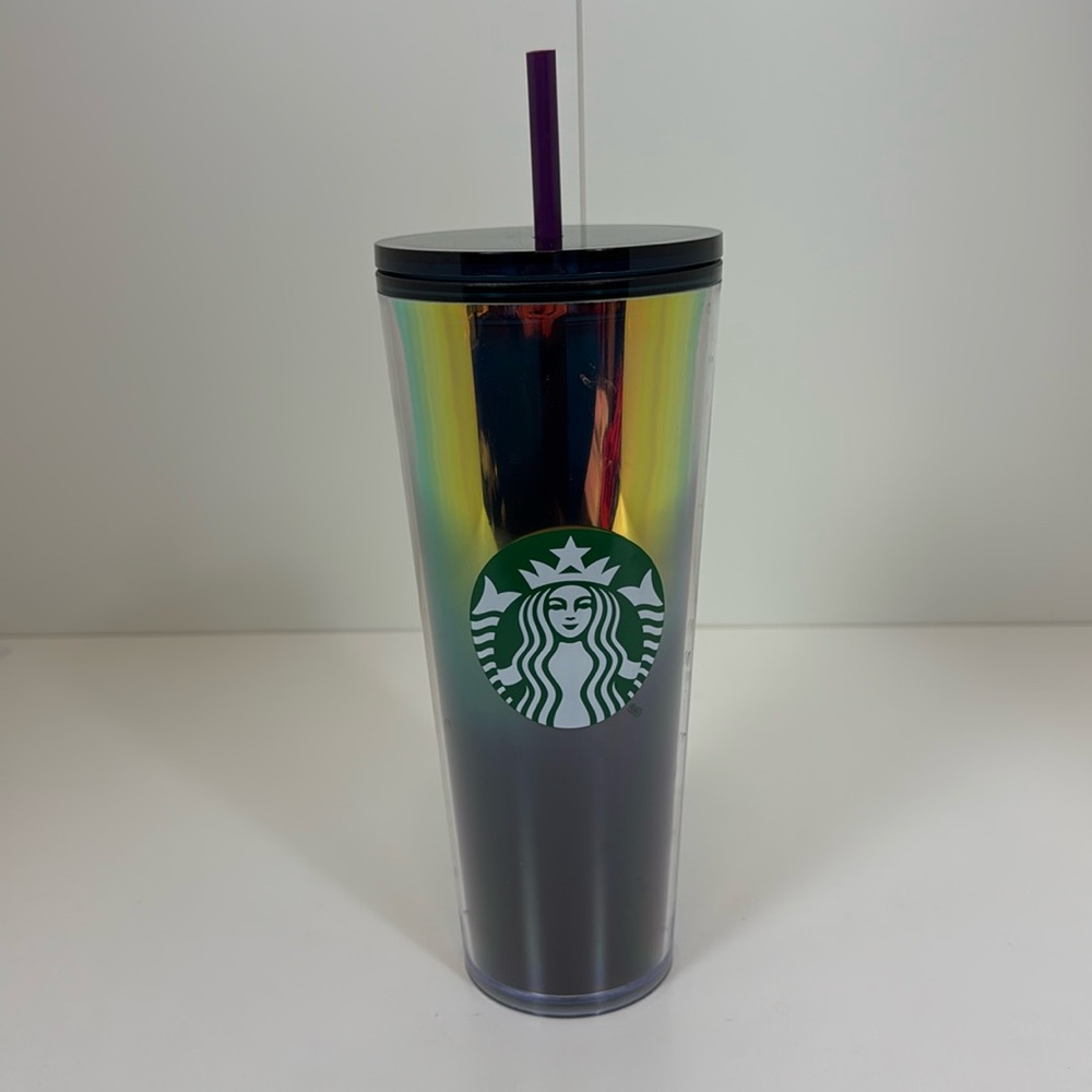 EUC 2020 Starbucks Mirrored 24 ounce Tumbler